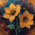 gold painted Floral