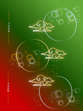 green and red light in Rings
