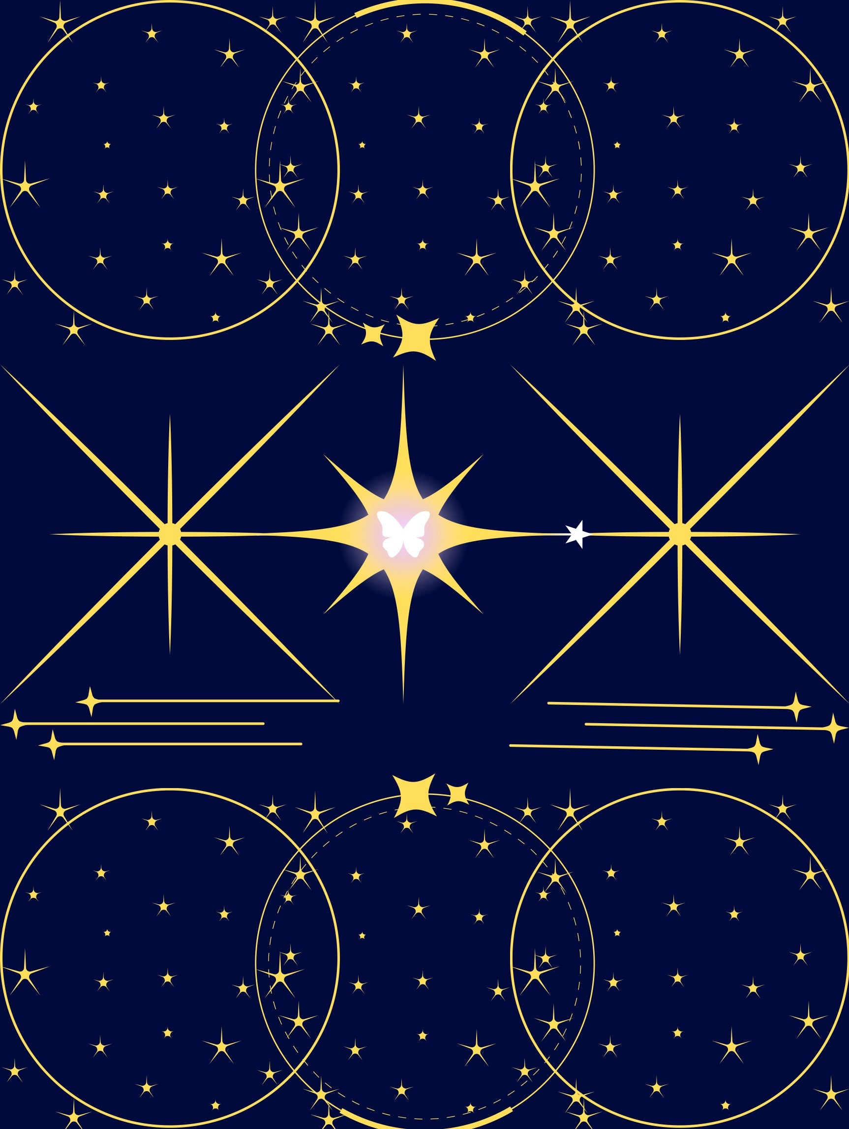 the butterfly universe in Blue & Gold