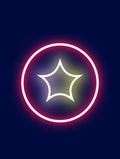 Icon on blue