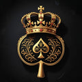 Icon crown in Gold & Black