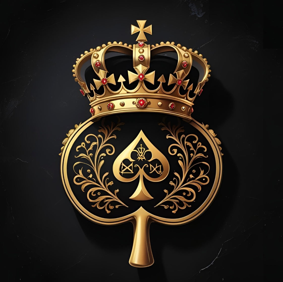 Icon crown in Gold & Black