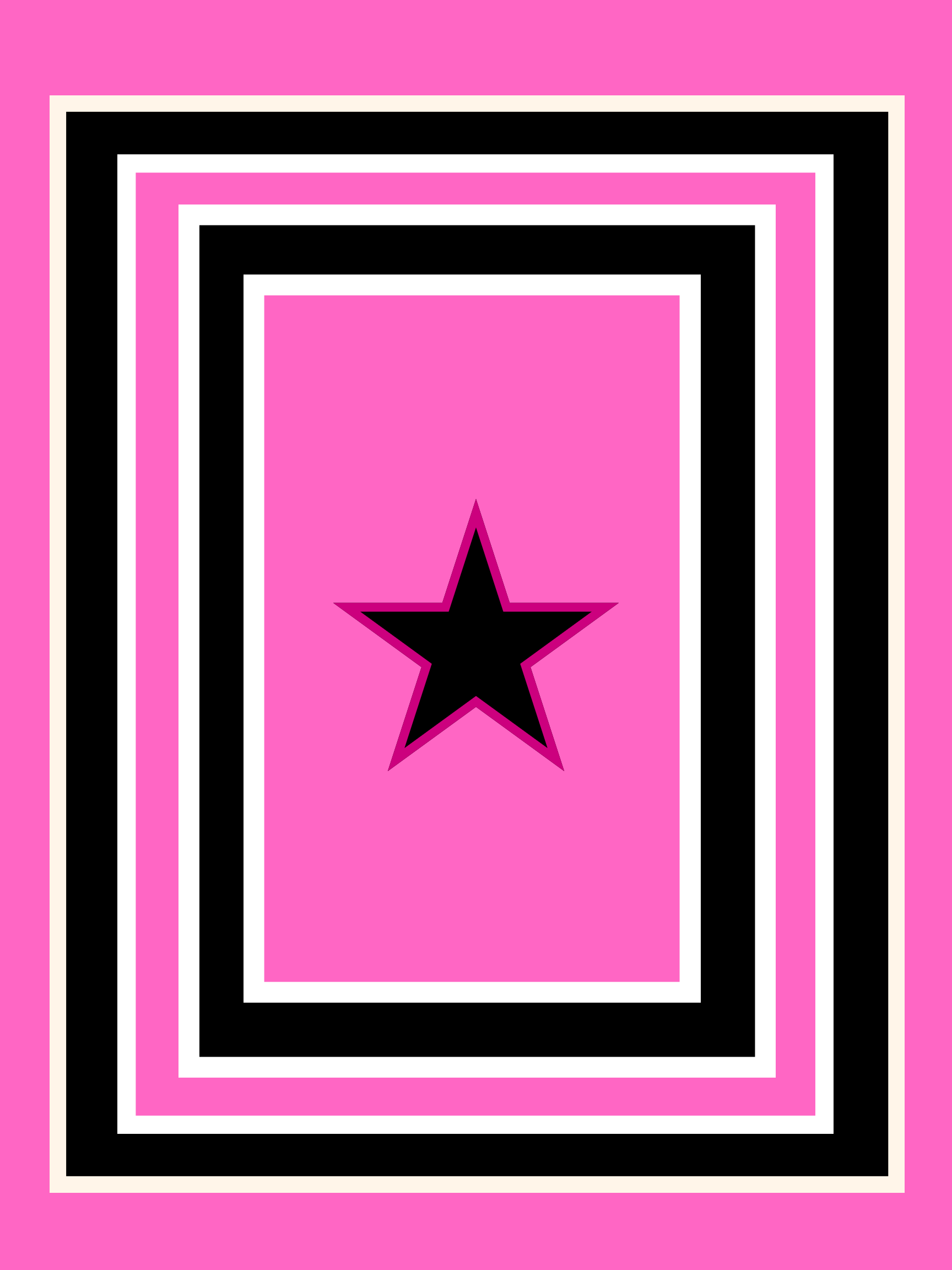 Black Star on Pink