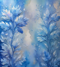 wall of blue whimsy