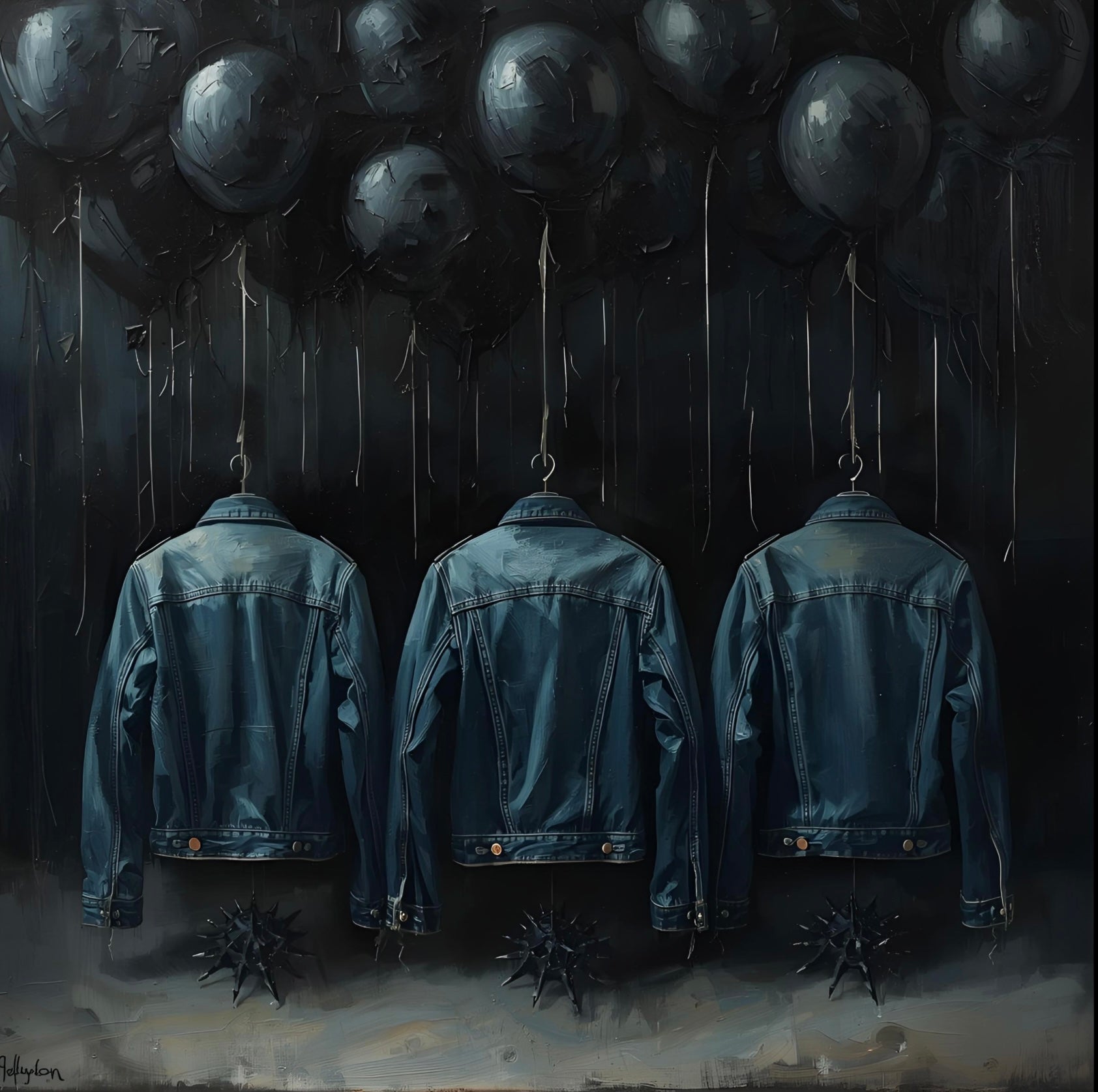 Spike Blue Jacket Black Balloon