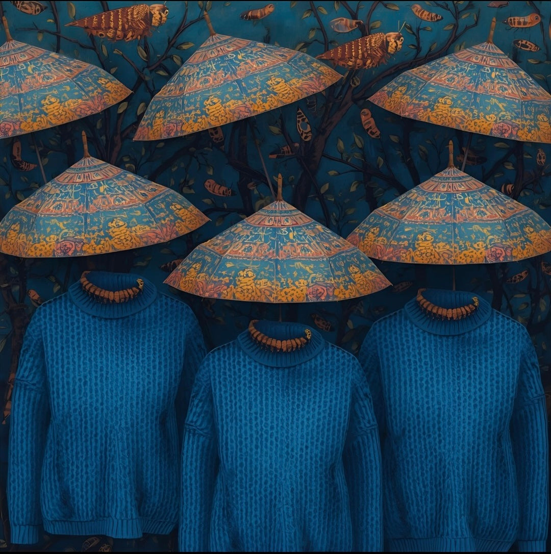 Caterpillar Hats Under Blue