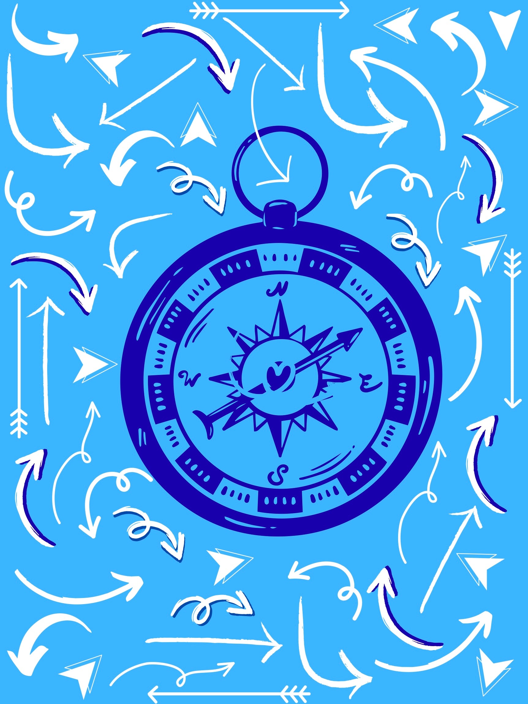 love Travel in Blue