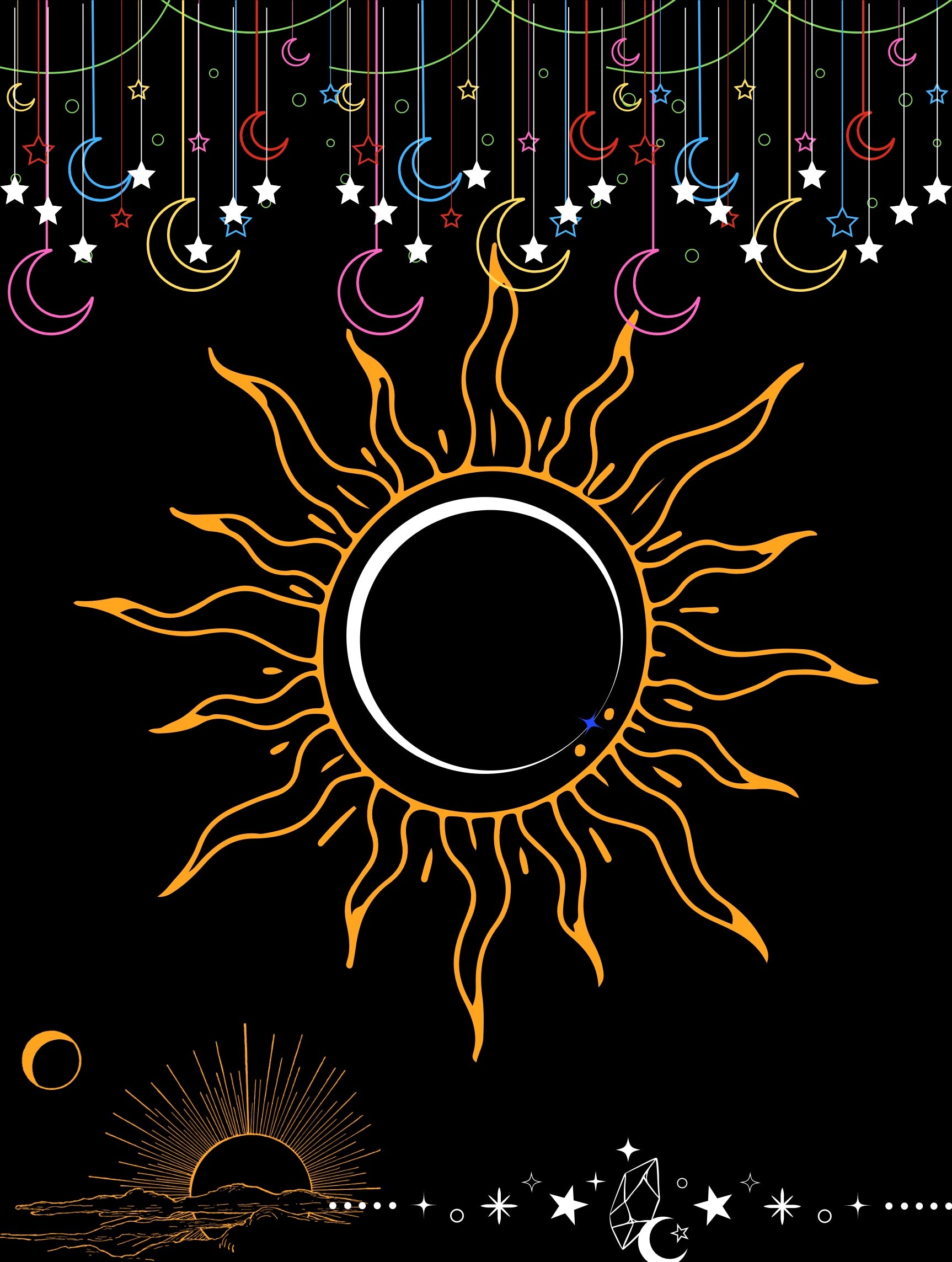 Sunstar Moonbeam Universe on black